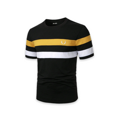 Bundle of 3 Classic Color Block Short Sleeve T-Shirts For Men