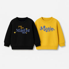 Pack of 2 You Are Magic Printed Sweatshirts for Young Kids