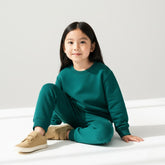 Green Glow Sweatshirt Tracksuit for Girls