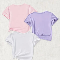 Pack of 3 Paris Milano Printed T Shirts For Girls