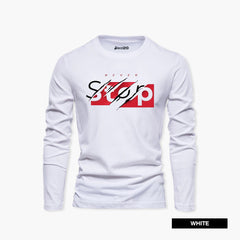 Pack of 4 Stop Black Awesome Legend Mens Printed Long Sleeves T-Shirts