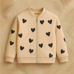 Kindred Hearts – Soft Zip-Up Jacket for Girls