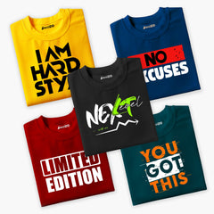 Pack of 5 Got Next Limited Style Printed Summer T-Shirts For Tween Kids