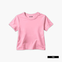 Bundle of 6 Plain Basic Summer Colorful T-Shirts For Girls