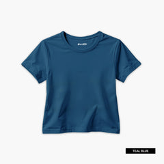 Bundle of 5 Round Neck Plain Colorul T-Shirts For Girls