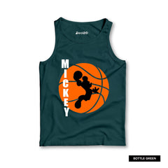 Pack of 4 Mickey Look in Offroad Flying Kids Printed Tank Tops