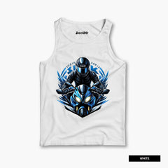 Pack of 3 Runner Bike Gamer Kids Printed Tank Tops