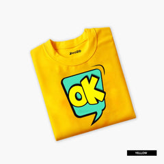 Pack of 4 Kids Goat Space Smiling Ok Printed Summer T-Shirts