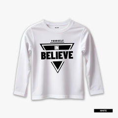 Pack of 6 Trust Believe Style Over Reality Printed Long Sleeve T-shirts For Tween Kids