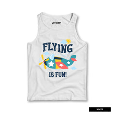 Pack of 4 Mickey Look in Offroad Flying Kids Printed Tank Tops