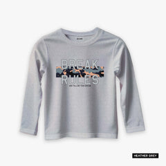 Pack of 3 Style Born Rules Printed Long Sleeve T-shirts For Tween Kids
