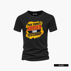 Pack of 5 Kevin Push Yourself Printed T-Shirts For Mens