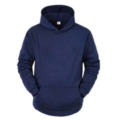 Men Plain Pullover Hoodie
