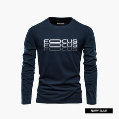 Pack of 4 Focus Eagle Wings Act Mens Printed Long Sleeves T-Shirts