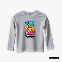 Pack of 4 Kick Cheese Moving Time Printed Long Sleeve T-Shirts For Young Kids