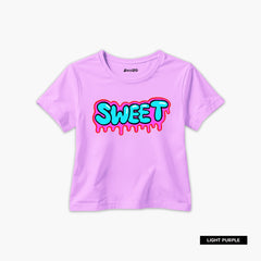 Pack of 5 Hi Hello Sweet Heart Printed Summer T-Shirts For Girls