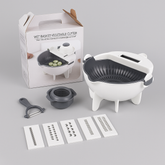 9 in 1 Multifunctional Vegetable Cutter with Drain Basket