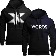 Pack of 2 X Words Printed Hoodies