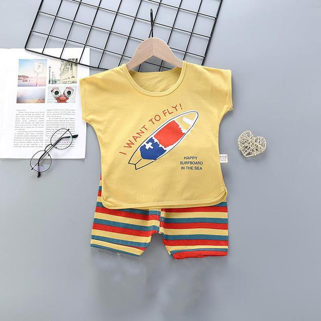 Kids I Want To Fly Printed Short Suit