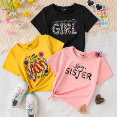 Pack of 3 Mama Little Miss Printed T Shirts For Girls