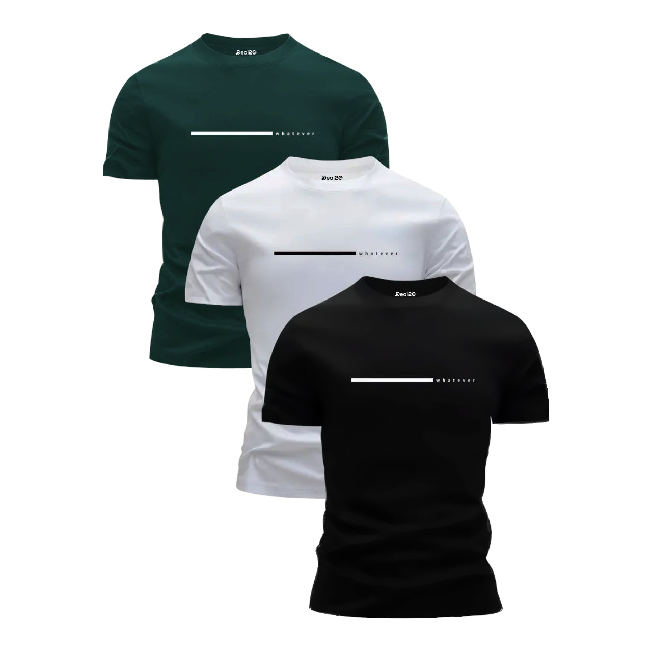 Pack of 3 Whatever Mens Printed T-Shirts