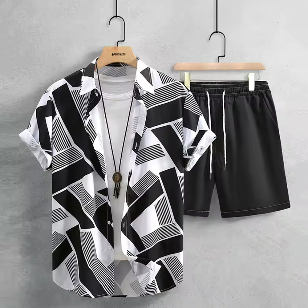 Urban Edge Blackout Summer Short Suit For Men