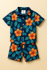 Bundle of 2 Blossom and Paradise Summer Short Suit for Kids
