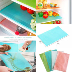 Antislip Fridge Mats – Pack of 4 Waterproof Shelf Liners