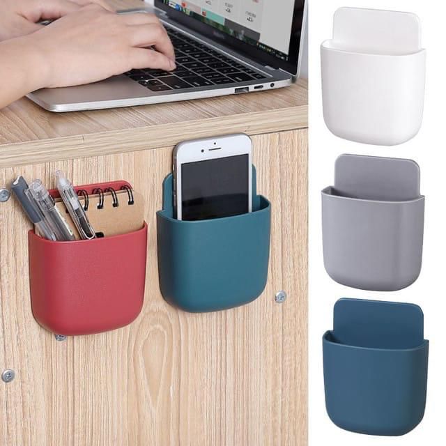 U Shaped Mobile/Remote Holder – Wall-Mount Organizer for Desk & Bedside