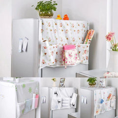 Star Printed Fridge Cover Stylish Durable and Dust Resistant