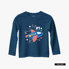 Pack of 3 Flying Tractor Long Sleeve T-Shirts For Young Kids