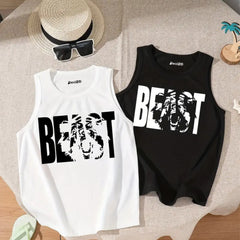 Pack of 2 Beast Printed Tank Tops