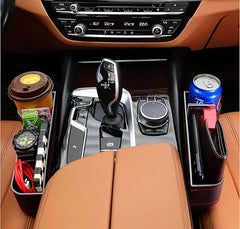 Pack of 2 Multifunctional Car Seat Gap Filler Organizers with Cup Holder