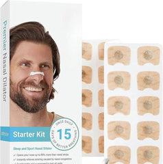 Sleepco Nasal Dilator Starter Kit – 4 Sizes for Improved Airflow & Snore Relief