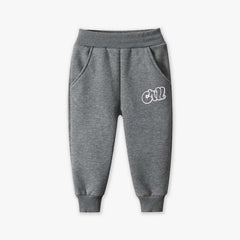 Pack of 2 Chill Meow Printed Fleece Kids Long Sweatpants
