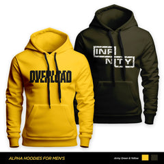 Pack of 2 Overload Infinity Printed Hoodies for Men's