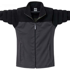 Contrast Winter Windproof Fleece Zipper jacket For Men