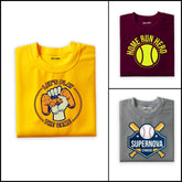 Pack of 3 Lets Play Supernova Hero Printed Summer T-Shirts For Kids