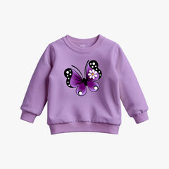Pack of 2 Butterfly Cat Printed Sweatshirt For Kids