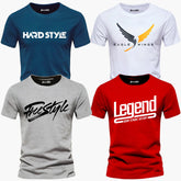 Pack of 4 Legend Free Hard Eagle Mens Printed T-Shirts