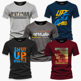 Pack of 5 Your Life Game Summer Printed T-Shirts For Mens