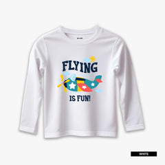Pack of 3 Flying Tractor Long Sleeve T-Shirts For Young Kids