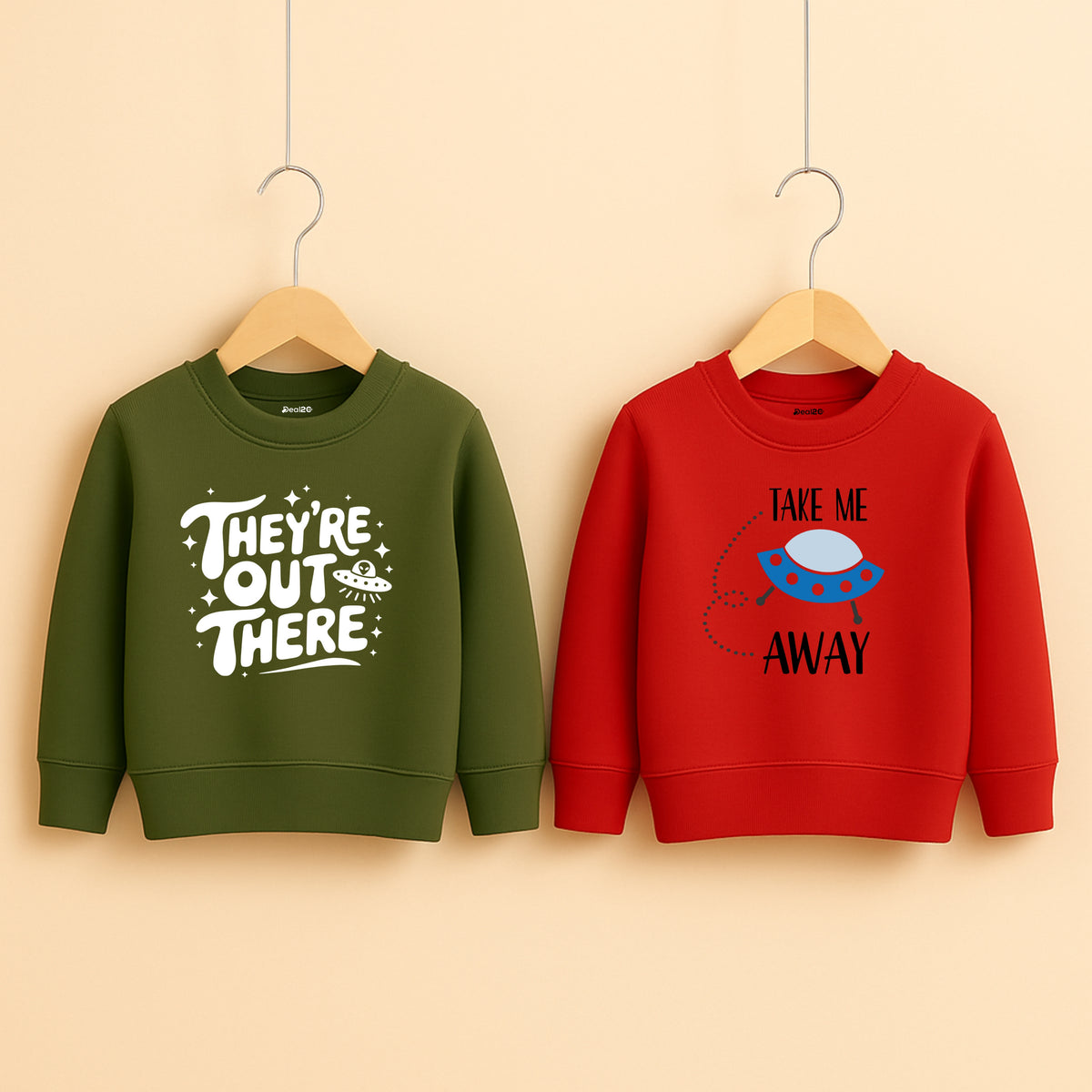 Pack of 2 There Away Printed Sweatshirts for Young Kids