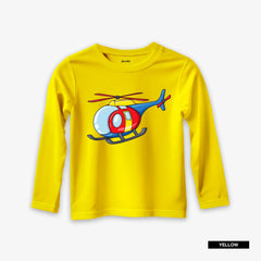 Pack of 5 Chill Space Soccer Fly Printed Long Sleeve T-Shirts For Young Kids