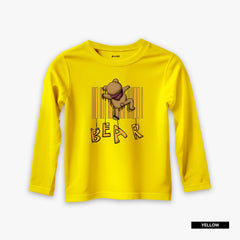 Pack of 4 Be Going Bear Printed Long Sleeve T-Shirts For Young Kids