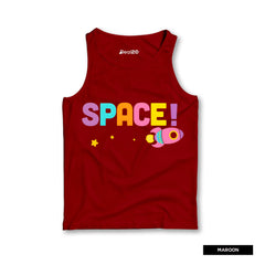 Pack of 3 Dino Space Donut Worry Kids Printed Tank Tops