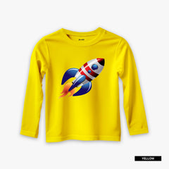 Pack of 3 Space Camera Soccer Printed Long Sleeve T-Shirts For Young Kids