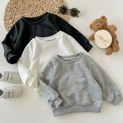 Bundle of 3 Plain Basic Sweatshirts for Girls