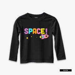 Pack of 5 Chill Space Soccer Fly Printed Long Sleeve T-Shirts For Young Kids