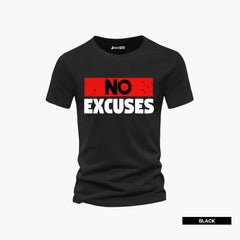 Pack of 4 Just Style No Excuses Mens Printed T-Shirts